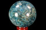 Bright Blue Apatite Sphere - Madagascar #90201-1